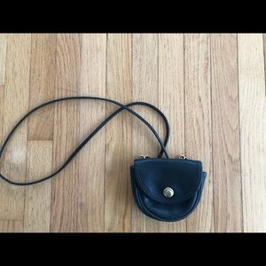 Vintage Leather Coach Miniature Crossbody